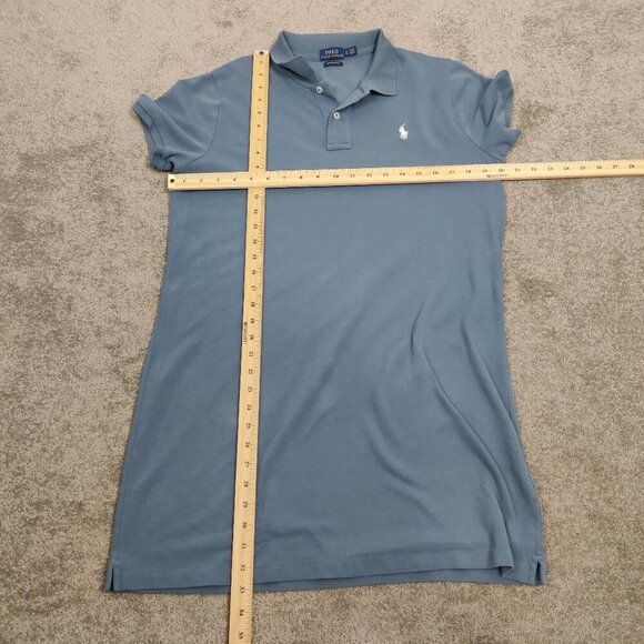 Polo Ralph Lauren Women's The Mesh Mini Dress in Blue Size Large 100% Cotton - Picture 5 of 8